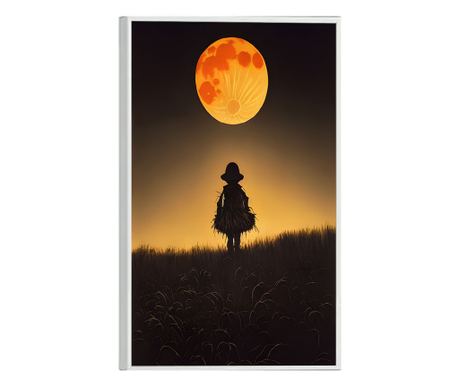 Uokvireni Plakati, Hallow ScareCrow, 80x60 cm, Bijeli okvir