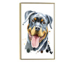 Uokvireni Plakati, Happy Dog, 80x60 cm, Zlatni okvir