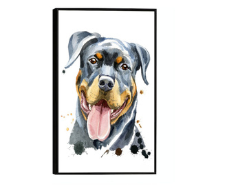 Uokvireni Plakati, Happy Dog, 42 x 30 cm, Črn okvir