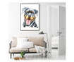 Uokvireni Plakati, Happy Dog, 42 x 30 cm, Črn okvir