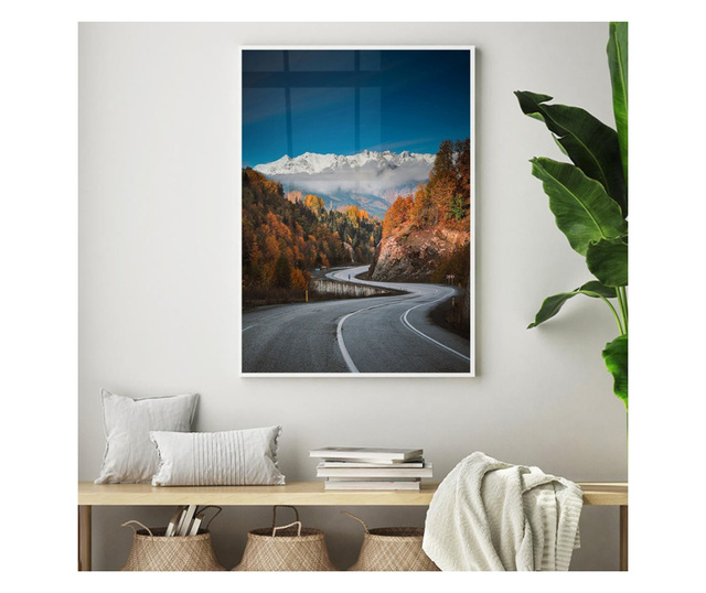 Uokvireni Plakati, Highway to Mountains, 21 x 30 cm, Bijeli okvir