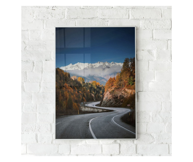 Uokvireni Plakati, Highway to Mountains, 42 x 30 cm, Bijeli okvir