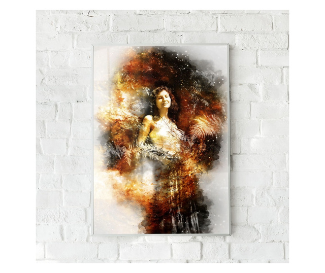 Uokvireni Plakati, Hippie Girl, 21 x 30 cm, Bijeli okvir