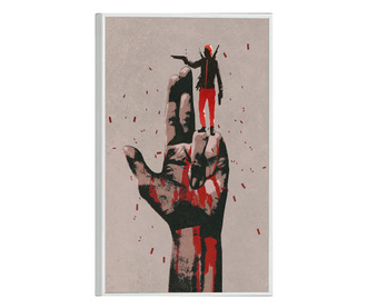Plakat w ramce, Hitman Hands, 42 x 30 cm, biała ramka