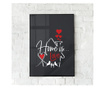 Uokvireni Plakati, Home is Love, 21 x 30 cm, Črn okvir