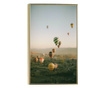 Plakat w ramce, Hot Ballons, 60x40 cm, złota rama