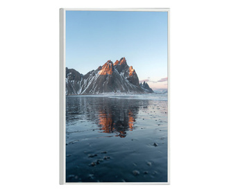 Uokvireni Plakati, Icelandic Landscape, 80x60 cm, Bijeli okvir