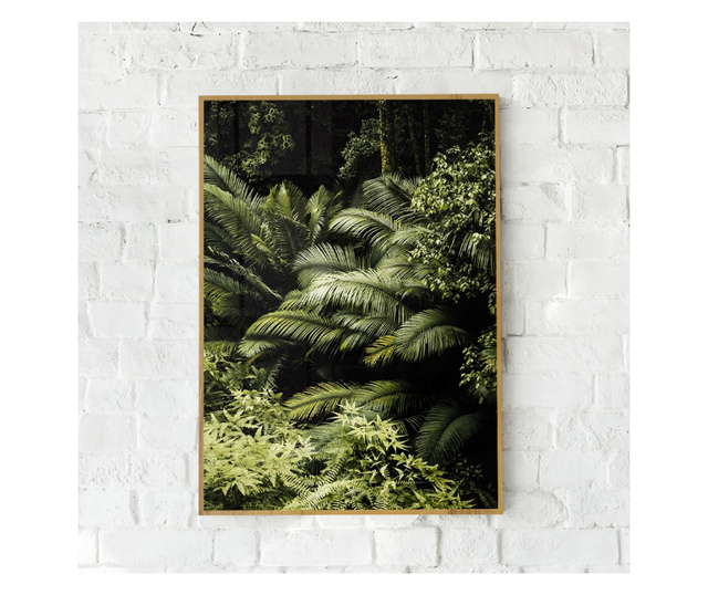 Uokvireni Plakati, Into the Jungle, 60x40 cm, Zlatni okvir
