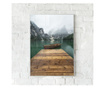 Uokvireni Plakati, Italy Mountain Lake, 50x 70 cm, Bijeli okvir