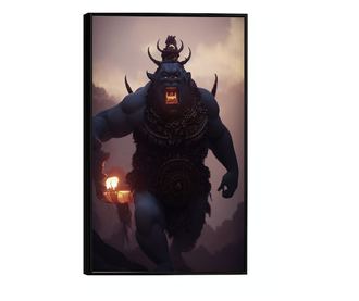 Uokvireni Plakati, Japan Oni, 50x 70 cm, Črn okvir