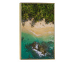 Uokvireni Plakati, Jungle Beach, 50x 70 cm, Zlatni okvir