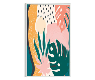 Uokvireni Plakati, Jungle Pattern, 80x60 cm, Bijeli okvir
