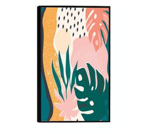 Uokvireni Plakati, Jungle Pattern, 21 x 30 cm, Črn okvir