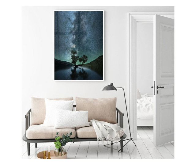 Uokvireni Plakati, Lake Stars, 80x60 cm, Bijeli okvir