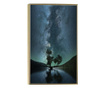 Uokvireni Plakati, Lake Stars, 60x40 cm, Zlatni okvir