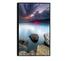 Uokvireni Plakati, Lake Sunset, 60x40 cm, Črn okvir
