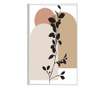 Uokvireni Plakati, Leaves Abstract Art, 50x 70 cm, Bijeli okvir