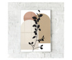 Uokvireni Plakati, Leaves Abstract Art, 80x60 cm, Bijeli okvir
