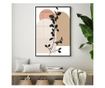 Uokvireni Plakati, Leaves Abstract Art, 50x 70 cm, Črn okvir