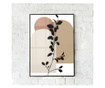 Uokvireni Plakati, Leaves Abstract Art, 60x40 cm, Črn okvir
