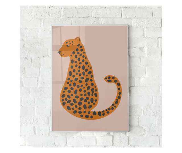 Uokvireni Plakati, Leopard Pattern, 60x40 cm, Bijeli okvir