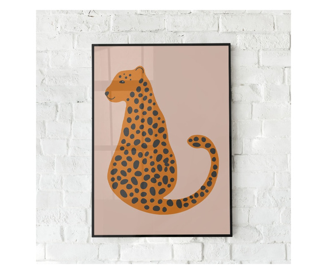 Uokvireni Plakati, Leopard Pattern, 42 x 30 cm, Črn okvir