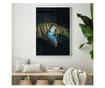 Uokvireni Plakati, Light Blue Butterfly, 42 x 30 cm, Bijeli okvir