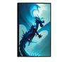Uokvireni Plakati, Light Blue Dragon, 50x 70 cm, Črn okvir