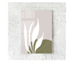 Uokvireni Plakati, Line Art Of Plants, 50x 70 cm, Bijeli okvir