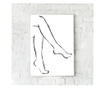 Uokvireni Plakati, Line of Feet, 21 x 30 cm, Bijeli okvir