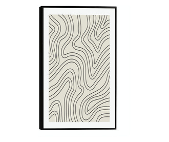 Uokvireni Plakati, Lines, 60x40 cm, Črn okvir