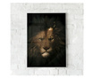 Uokvireni Plakati, Lion in The Crown, 42 x 30 cm, Bijeli okvir