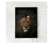 Uokvireni Plakati, Lion in The Crown, 50x 70 cm, Zlatni okvir