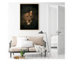 Uokvireni Plakati, Lion in The Crown, 80x60 cm, Zlatni okvir