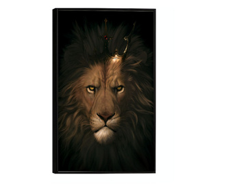 Uokvireni Plakati, Lion in The Crown, 42 x 30 cm, Črn okvir