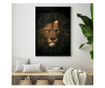 Uokvireni Plakati, Lion in The Crown, 60x40 cm, Črn okvir