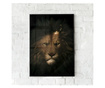 Uokvireni Plakati, Lion in The Crown, 80x60 cm, Črn okvir