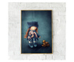 Uokvireni Plakati, Little Girl With Toys, 42 x 30 cm, Zlatni okvir