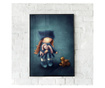 Uokvireni Plakati, Little Girl With Toys, 60x40 cm, Črn okvir
