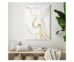 Uokvireni Plakati, Luxury Golden Marble, 42 x 30 cm, Bijeli okvir