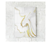Uokvireni Plakati, Luxury Golden Marble, 21 x 30 cm, Bijeli okvir