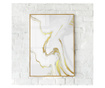 Uokvireni Plakati, Luxury Golden Marble, 21 x 30 cm, Zlatni okvir