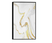 Uokvireni Plakati, Luxury Golden Marble, 42 x 30 cm, Črn okvir