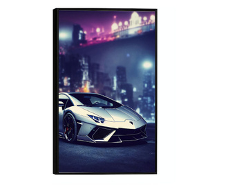 Uokvireni Plakati, Luxury Lamborghini, 50x 70 cm, Crni okvir