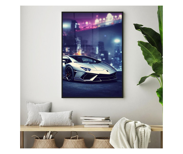 Plakat w ramce, Luxury Lamborghini, 80x60 cm, czarna ramka