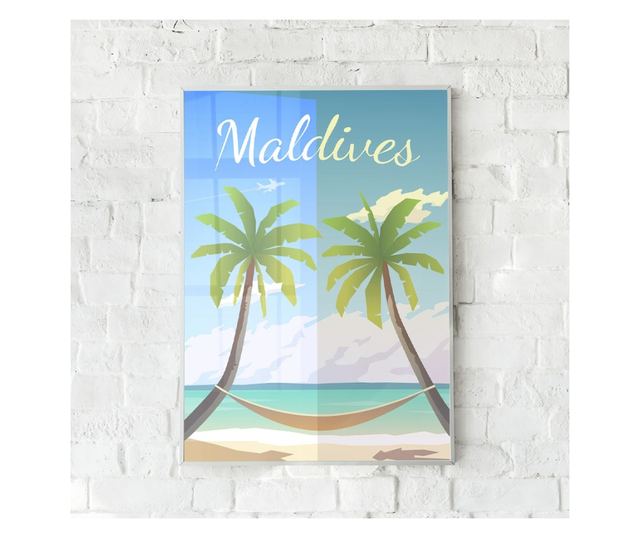 Uokvireni Plakati, Maldives, 21 x 30 cm, Bijeli okvir