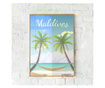 Uokvireni Plakati, Maldives, 50x 70 cm, Zlatni okvir