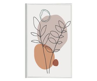 Uokvireni Plakati, Minimal Brown Circle, 21 x 30 cm, Bijeli okvir