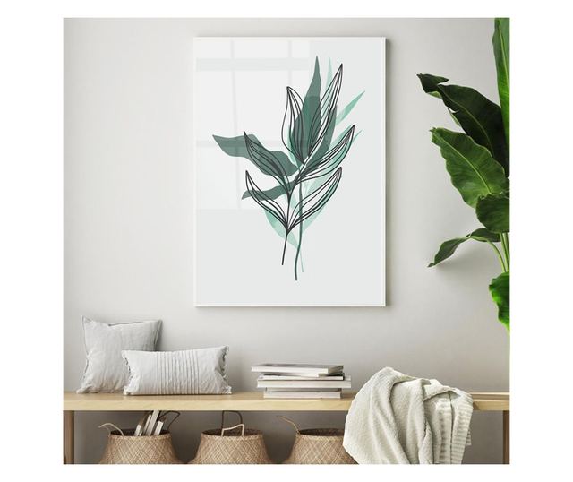 Uokvireni Plakati, Minimal Grass Art, 80x60 cm, Bijeli okvir