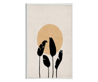 Plakat w ramce, Minimal Leaves, 42 x 30 cm, biała ramka